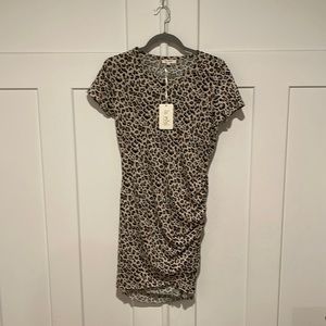 NWT bodycon dress with side ruching size small